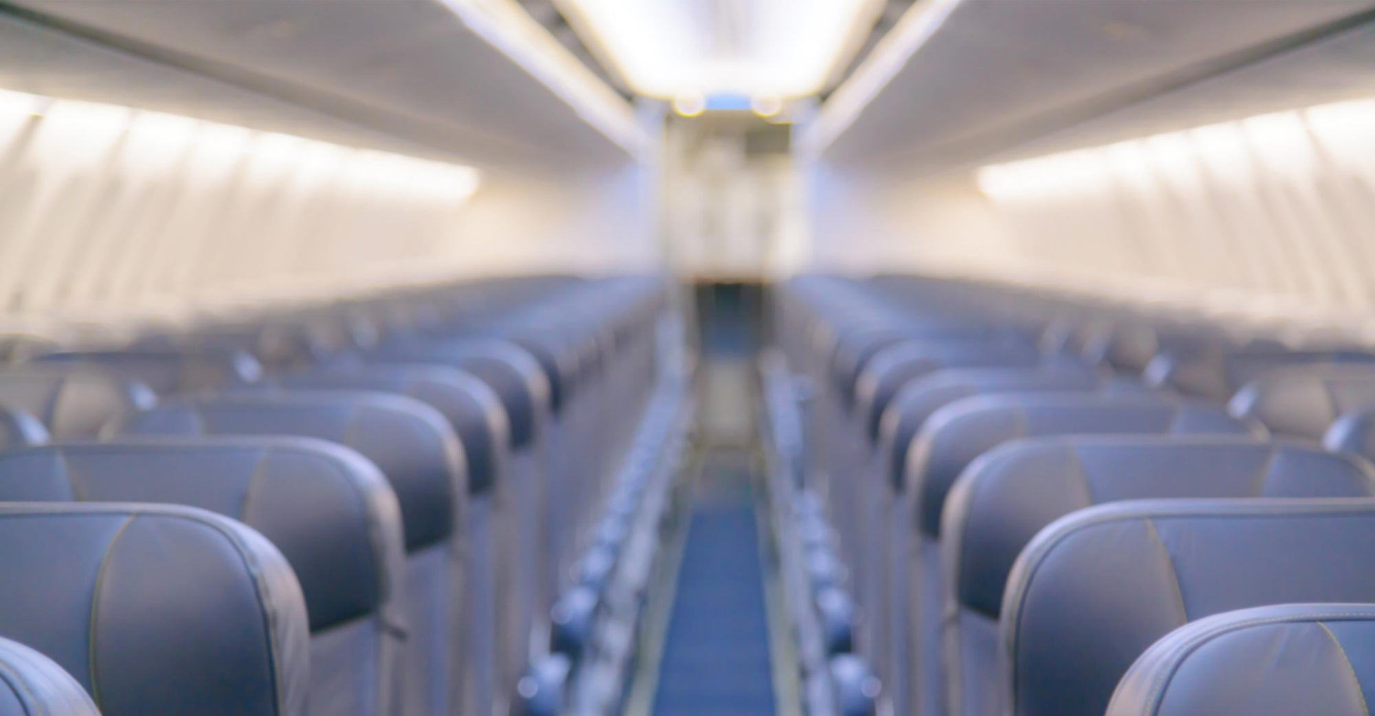 Seats on an airplane