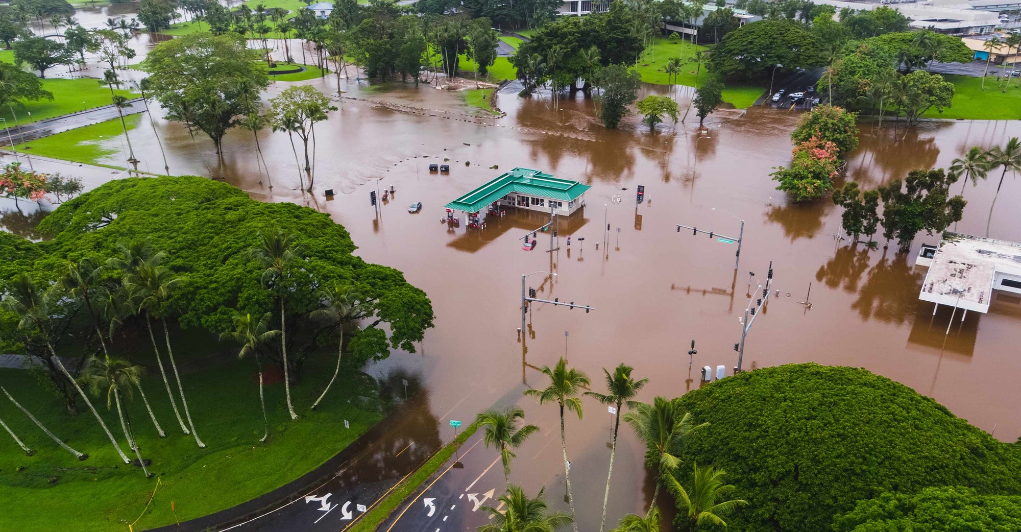 Flooded neighborhood