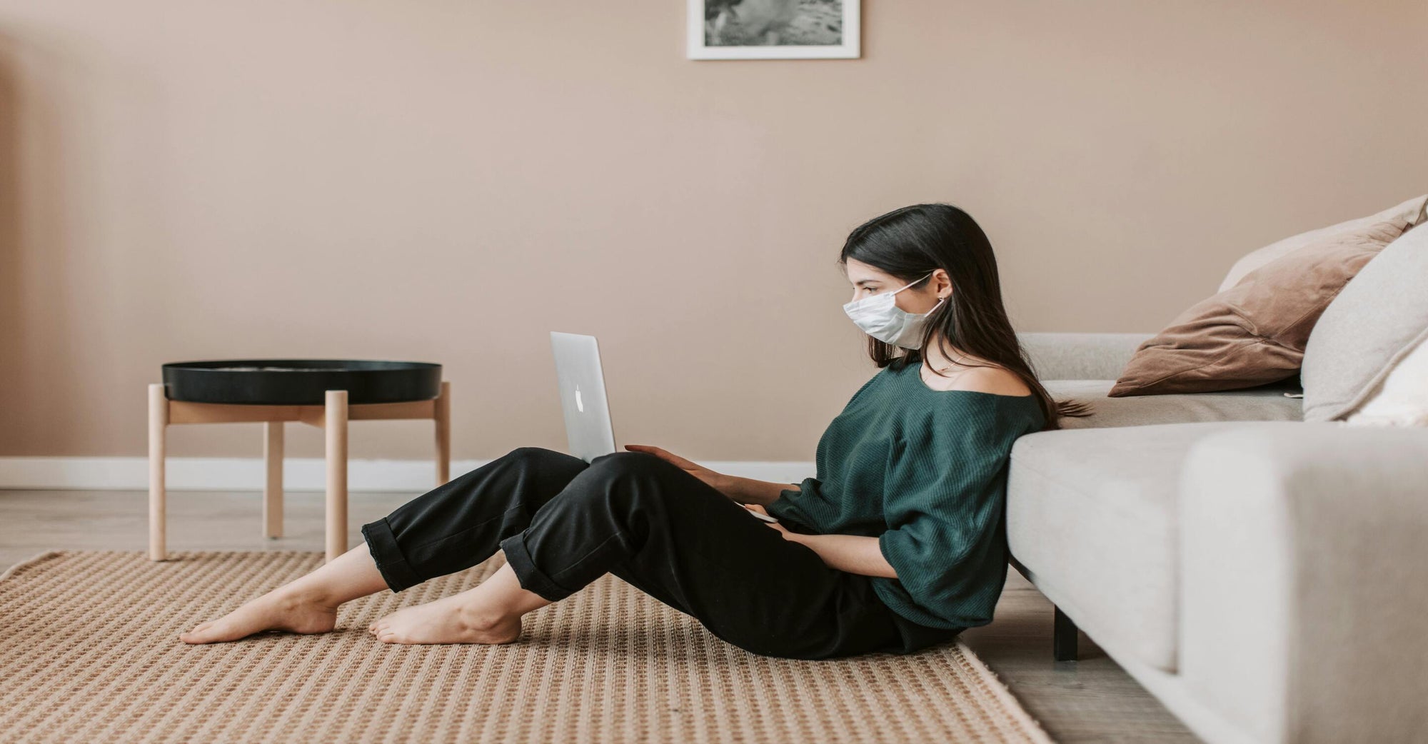 girl using a laptop 
