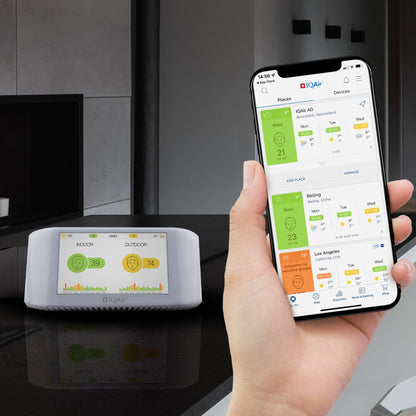 AirVisual platform on phone with AVP