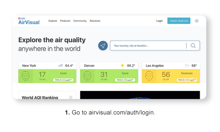 Airvisual.com login