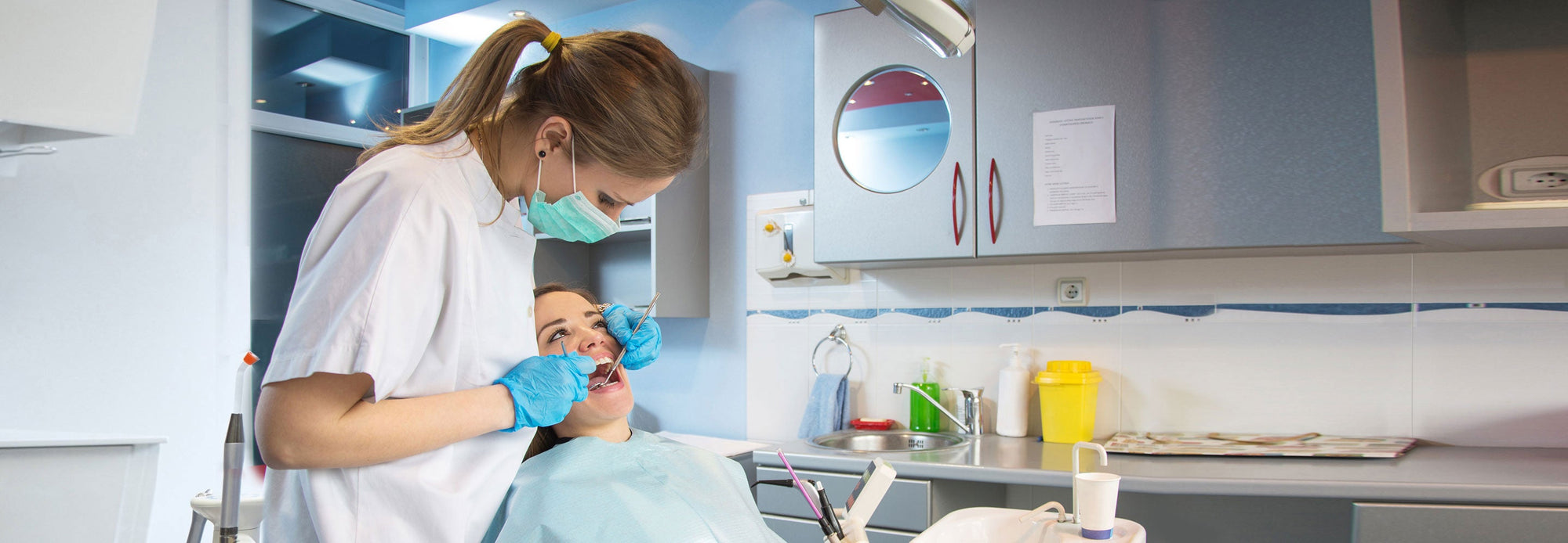 dentist working on patient